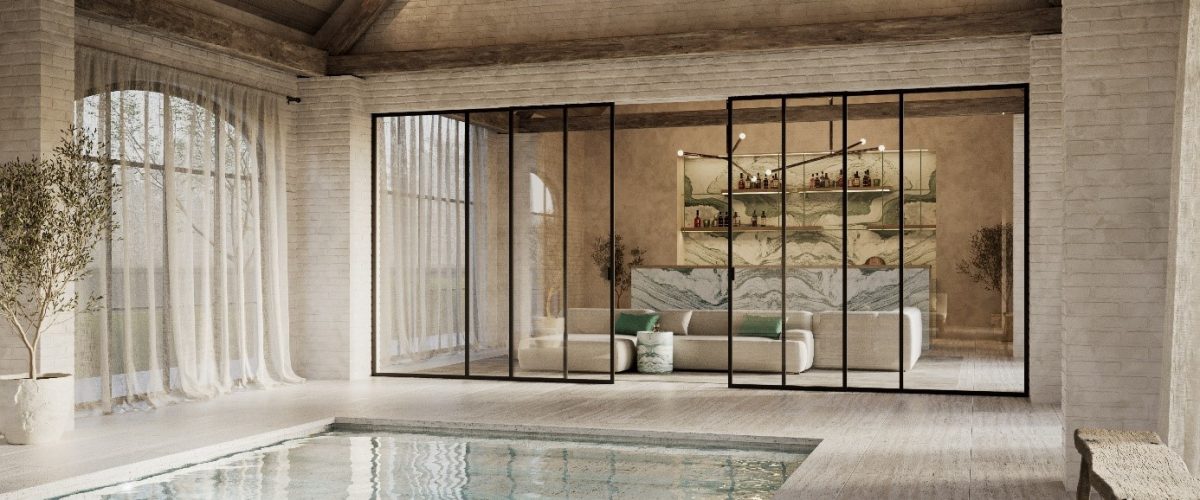 Arlu Divina Slide: Glass Sliding Door Aligned with the Wall