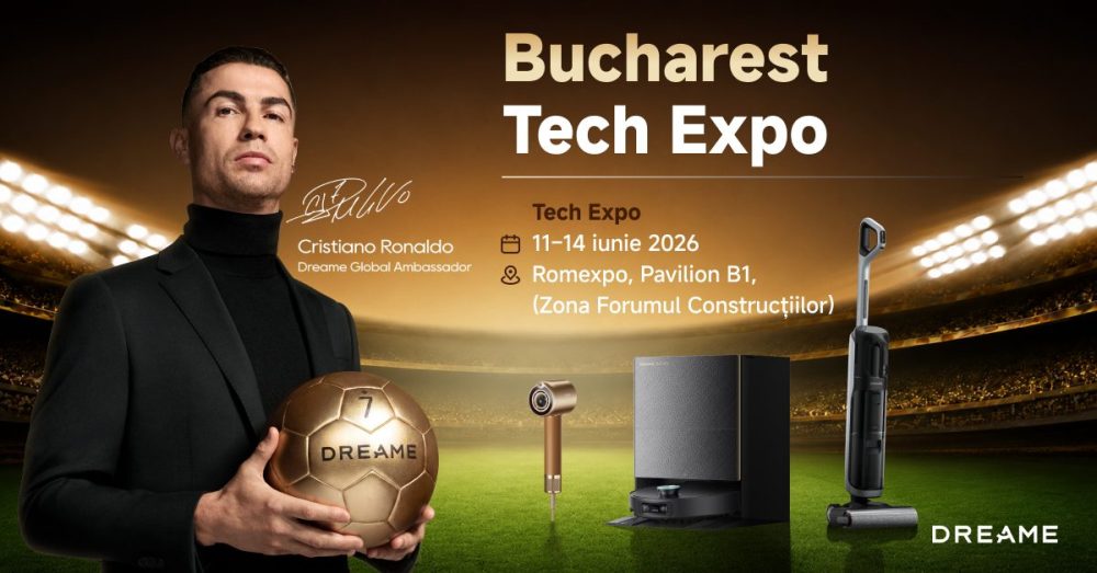 Dreame isi extinde prezenta in Romania si aduce cele mai noi tehnologii smart home, personal care si outdoor living la Bucharest Tech Expo si Expo DIY