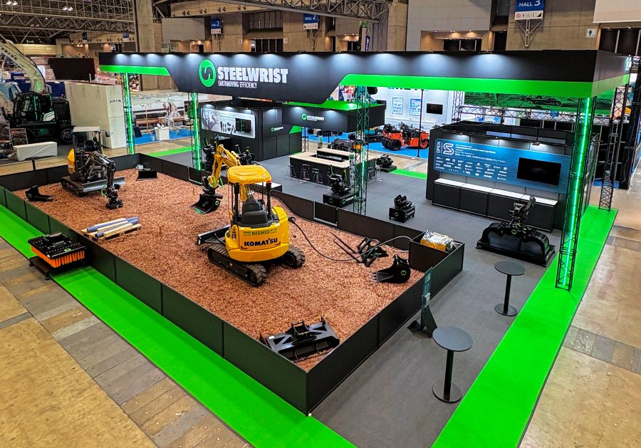 Steelwrist launches XTR tiltrotators in Asia and presents OS40 addition to the Open-S standard at CSPI-EXPO