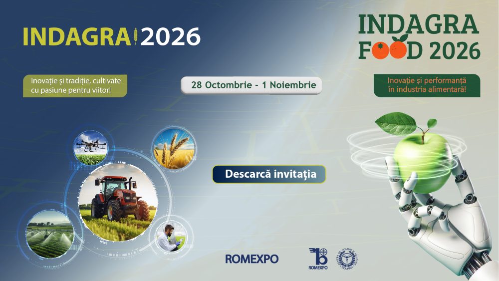 INDAGRA & INDAGRA FOOD 2026: 2 summituri internationale, conferinte si tehnologii aplicate in agricultura si industria alimentara