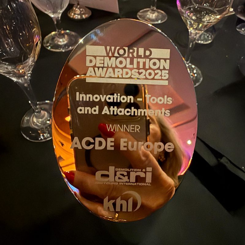 ACDE® Europe Wins the 2025 World Demolition Award for Innovation – Tools & Attachments