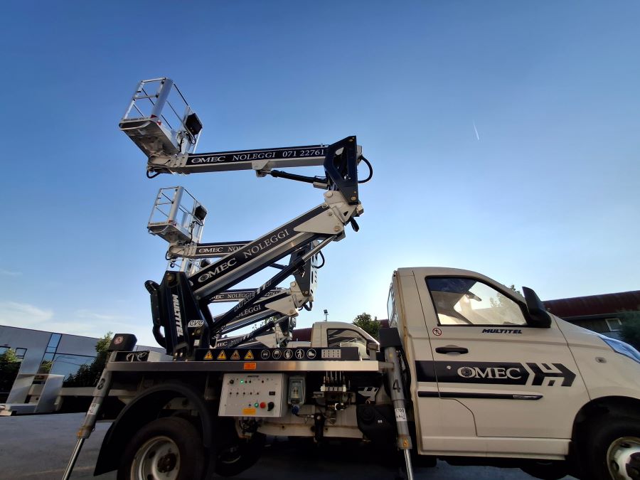 OMEC Noleggi Renews its Trust in MULTITEL Pagliero: Four New MXE 170s on PIAGGIO PORTER delivered 