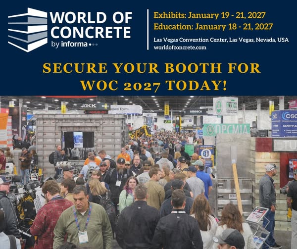 Reinforce Your Position – World of Concrete 2027, Las Vegas