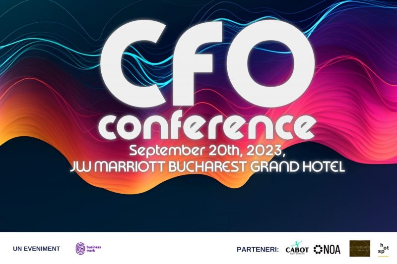 CFO Conference Bucuresti. Pe 20 septembrie 2023, discutam despre cum putem construi rezilienta financiara in era schimbarii