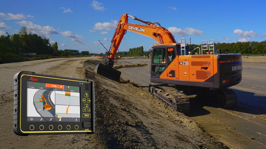 Develon and Leica Geosystems Expand 3D Machine Control Availability to all 9 Series Crawler Excavators