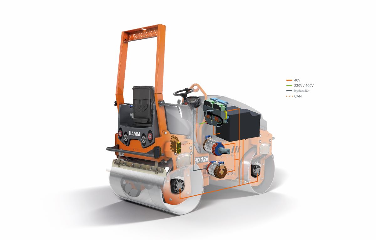 Hamm: Eight fully electric battery-driven tandem rollers in the compact class