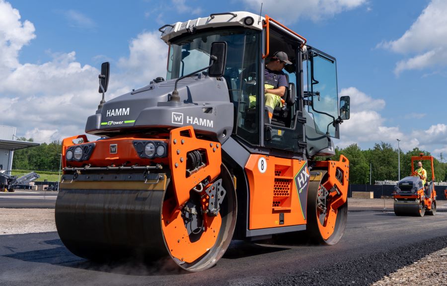 Hamm | The next step in Zero Operating Emission Compaction: HX 70e Battery-Powered Electric Tandem Roller
