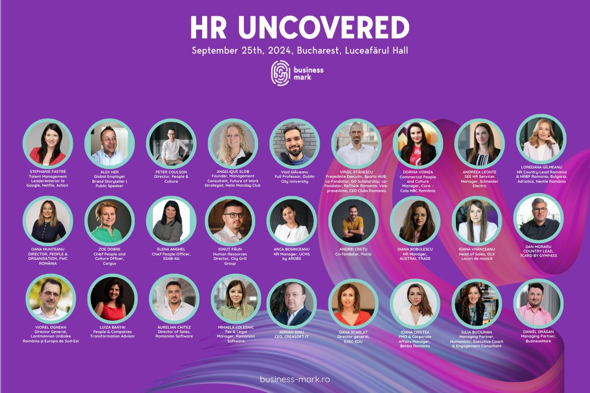 HR Uncovered 2024: 27 de lideri romani si internationali discuta despre calatoria de devenire profesionala si leadership