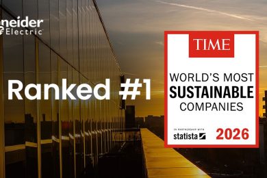 Image – Schneider Electric named World’s Most Sustainable Company for the third consecutive year by TIME Magazine and Statista
