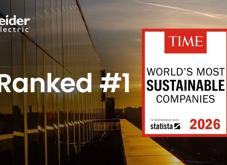 Image – Schneider Electric named World’s Most Sustainable Company for the third consecutive year by TIME Magazine and Statista