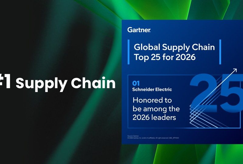 Image – Schneider Electric ranks #1 in the 2026 Gartner® Top 25 Supply Chain for the fourth consecutive year