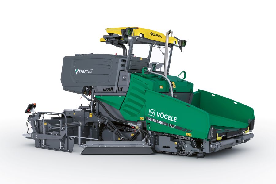 Vögele presents spray paver of the Dash 5 generation