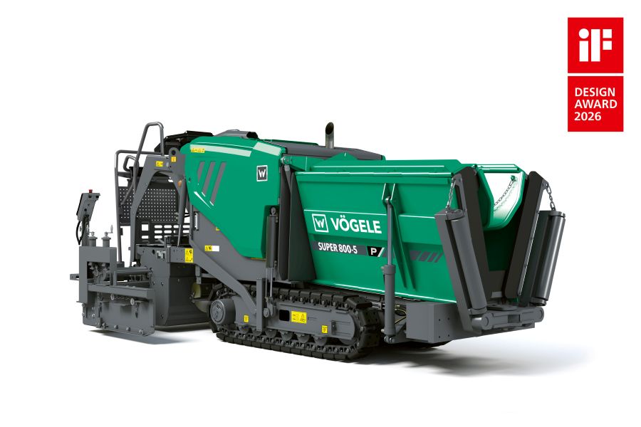 Vögele – New Mini Class paver wins iF Design Award 2026