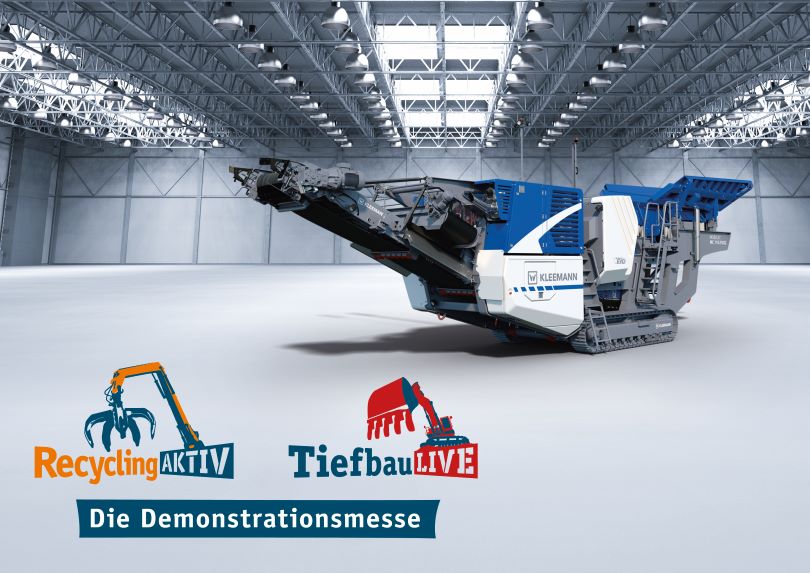 New mobile jaw crusher MOBICAT MC 110(i) EVO2 from Kleemann at the RecyclingAktiv trade fair