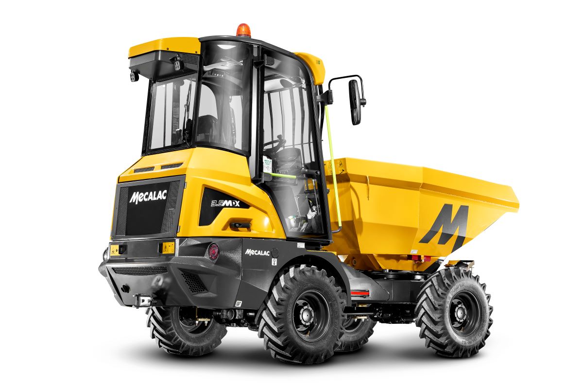Mecalac launches its innovative 3.5MDX cabbed site dumper