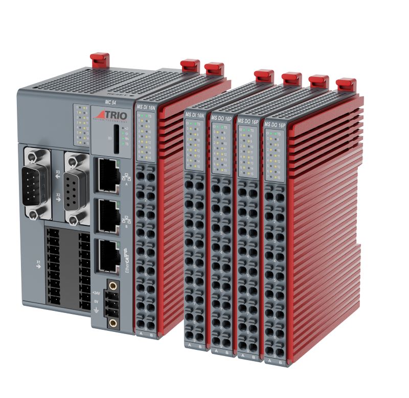 Trio Motion’s Motion-PLC seamlessly integrates advanced motion control and expandable PLC