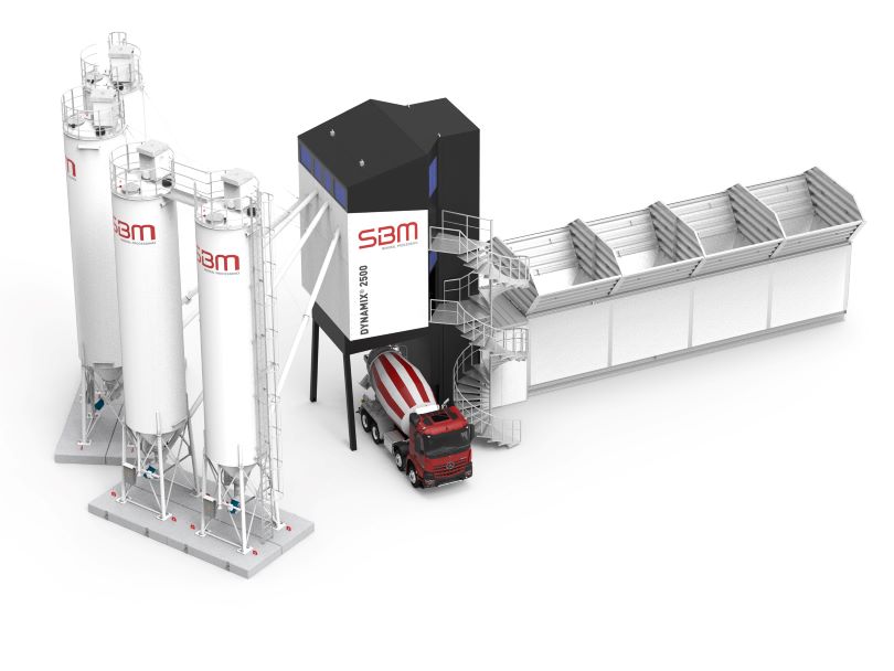 SBM presents the new DYNAMIX® concrete mixing plant: Attractive mixture „from one pour”