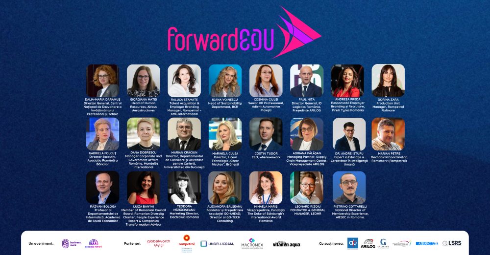 Prima editie a ForwardEdu: Peste 20 de lideri din mediul de business si educational discuta despre piata muncii de azi si de maine, despre adaptare si colaborare
