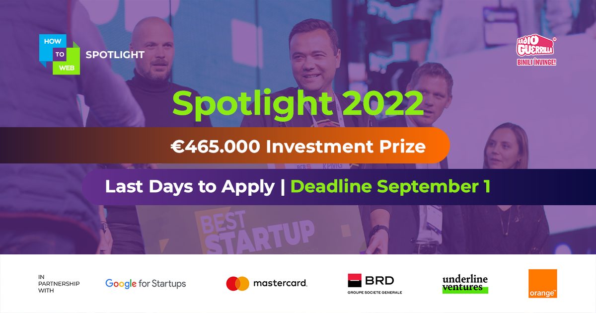 €465,000 – the record investment prize for the winner of How to Web 2022’s Spotlight competition