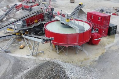 View of thickener and conveyor