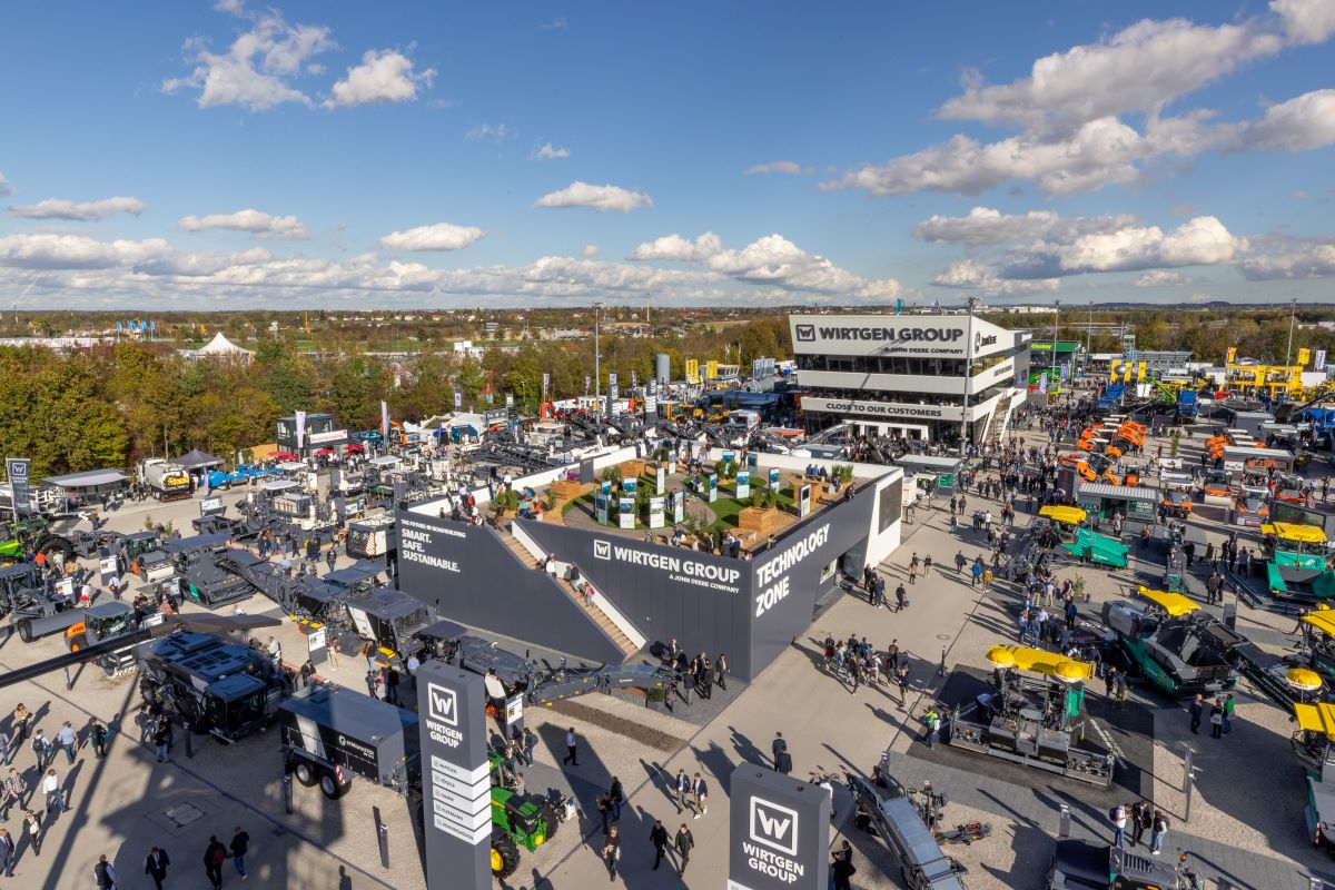 The Wirtgen Group Booth at Bauma Presented a Concrete Experience of Sustainable Road Construction