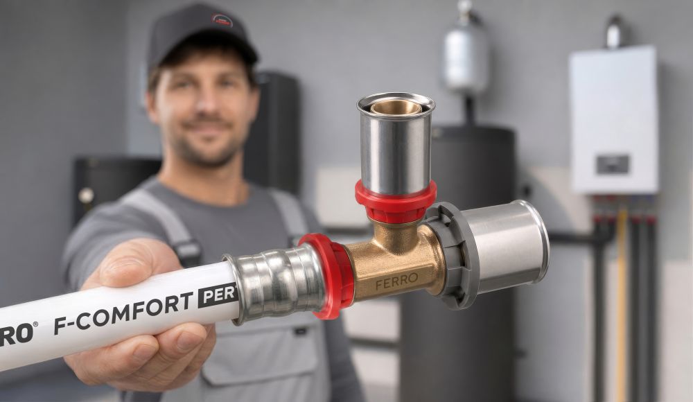 Noul PRESS SYSTEM de la FERRO: Etanseitate de la prima presare. Solutia completa pentru instalatorii profesionisti