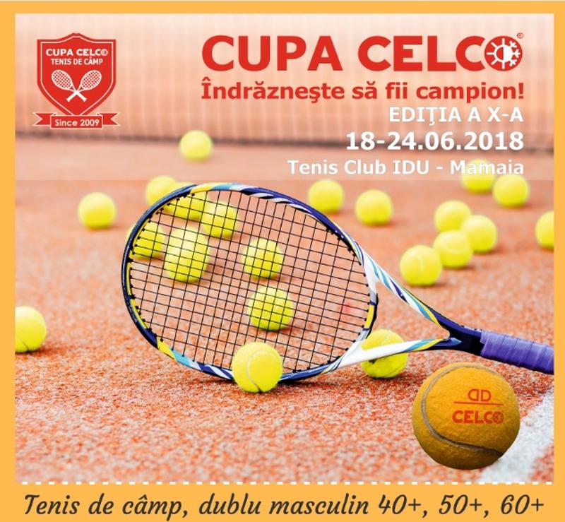Cupa CELCO de Tenis de Câmp pentru veterani, ed. a X-a, începe pe 18 iunie în Mamaia