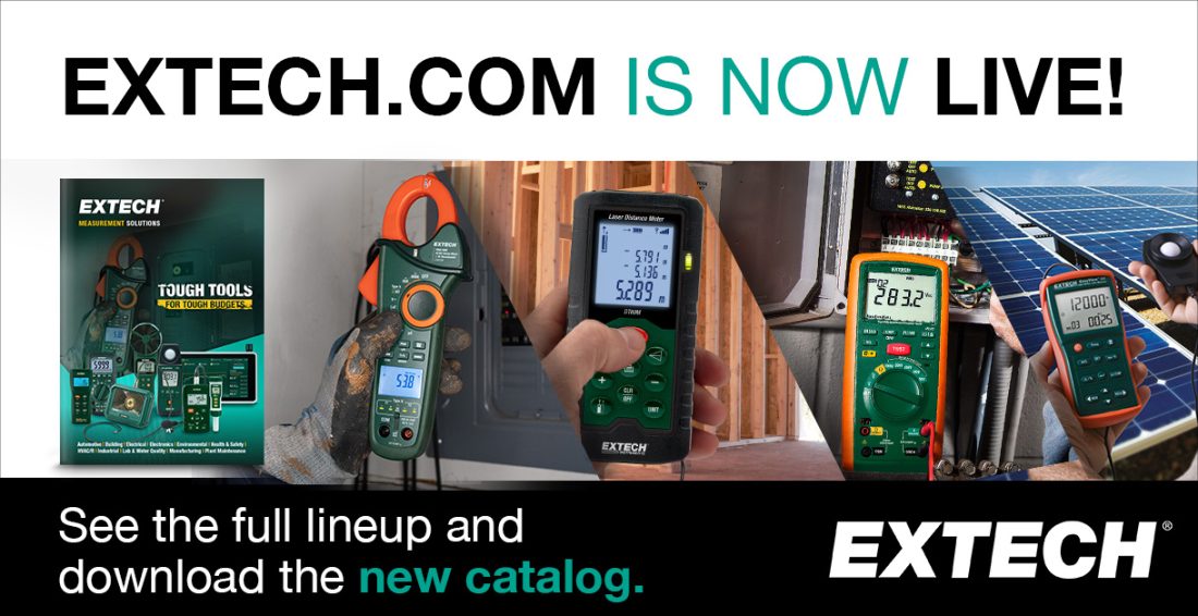 Newly Launched Extech.com Website Brings the Full Extech Lineup to a Dedicated Online Home
